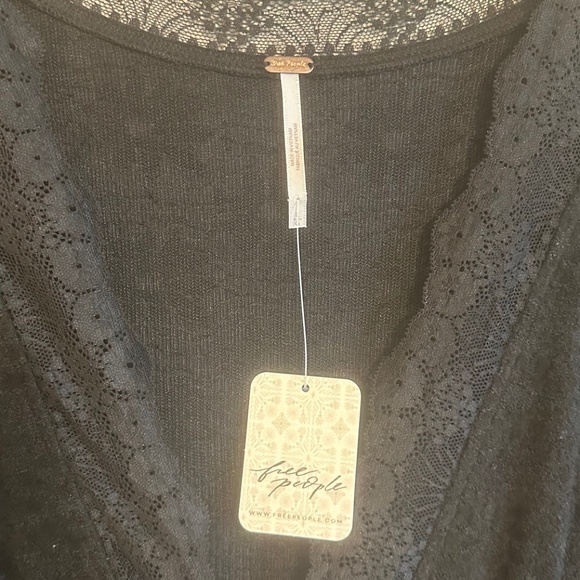 NWT Free People All Yours Black Mini Dress L - Picture 6 of 10